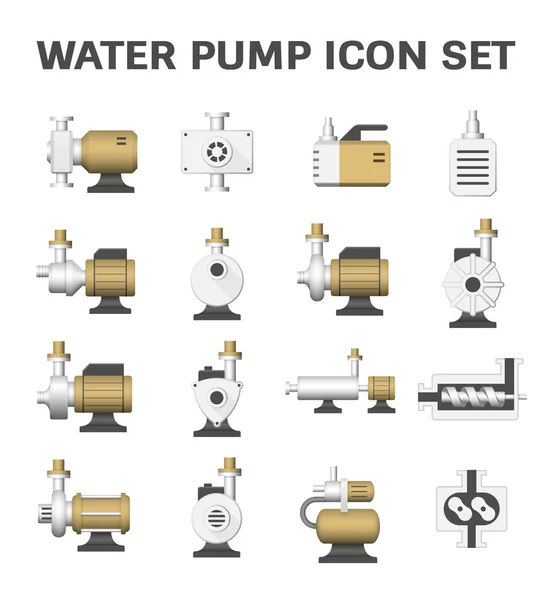 Icono de bomba de agua — Vector de stock
