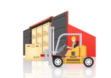 Kargo konteyner vektör