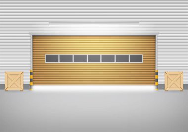 Panjur kapı vektör