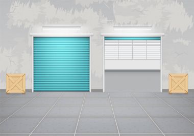 Panjur kapı vektör