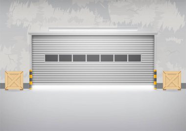 Panjur kapı vektör