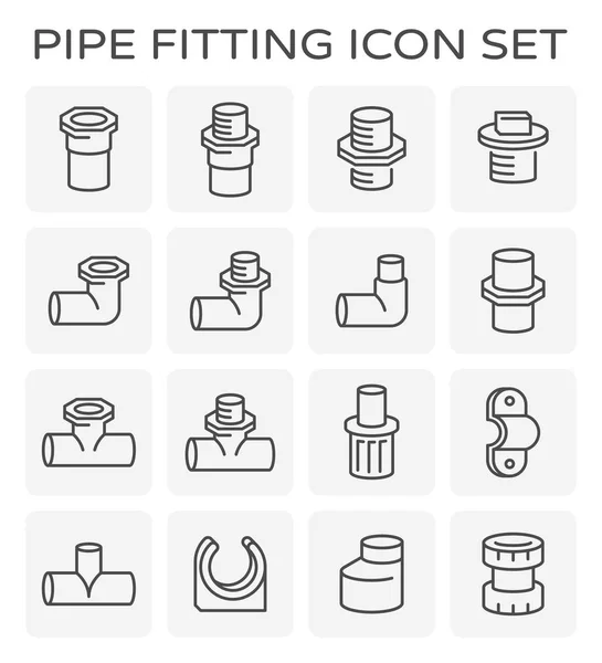 Pijp montage pictogram — Stockvector