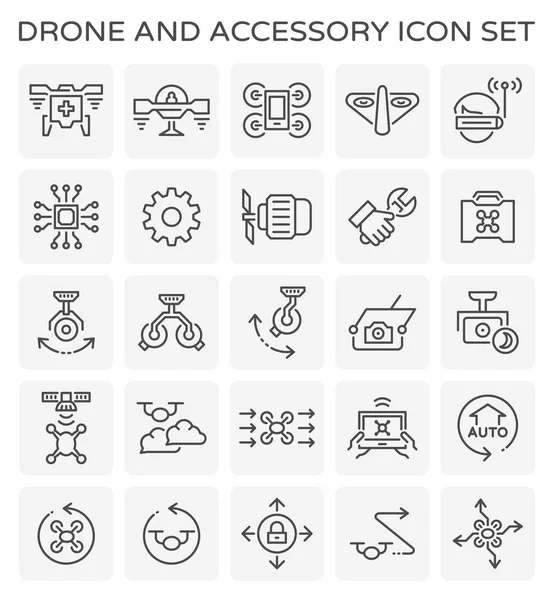 Icono de accesorio de dron — Vector de stock