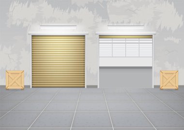 Panjur kapı vektör