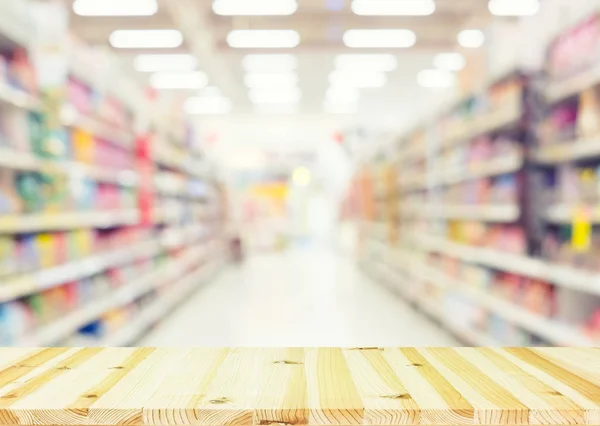 Supermarkt verschwommener Hintergrund — Stockfoto