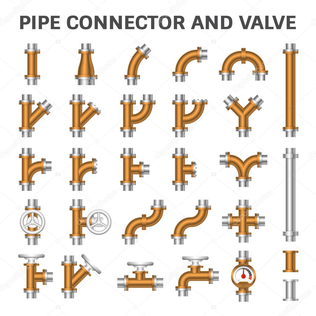 Pipe Connector Vector