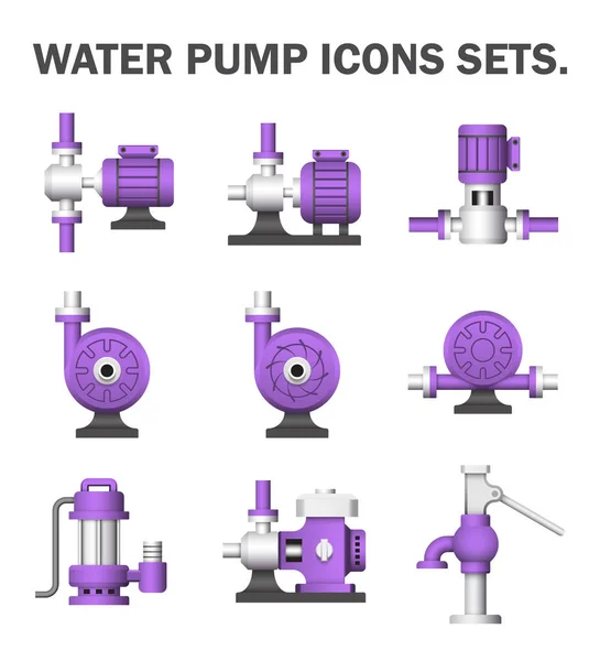 Water Pump Station — Stock Vector