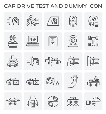 araba test simgesi