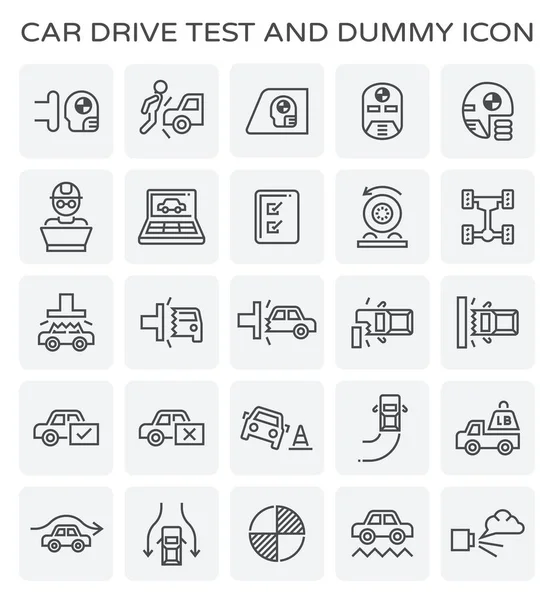 Icône de test de voiture — Image vectorielle