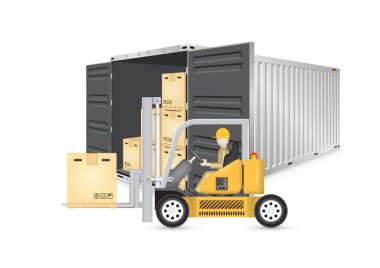 Kargo konteyner vektör