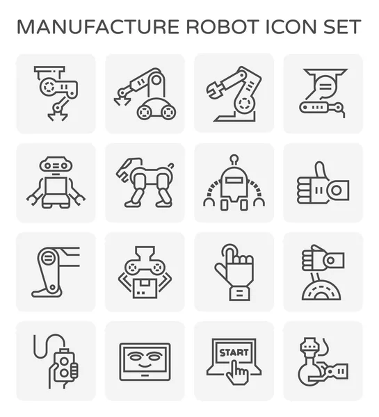 Robot vector icono — Vector de stock