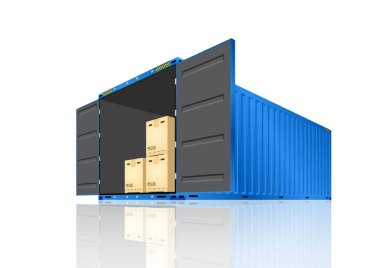 Kargo konteyner vektör