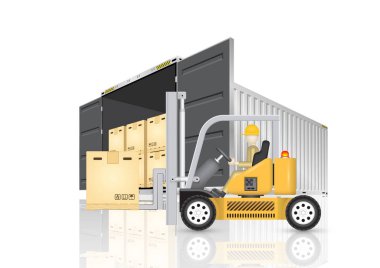 Kargo konteyner vektör