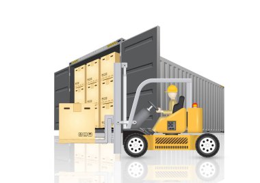 Kargo konteyner vektör