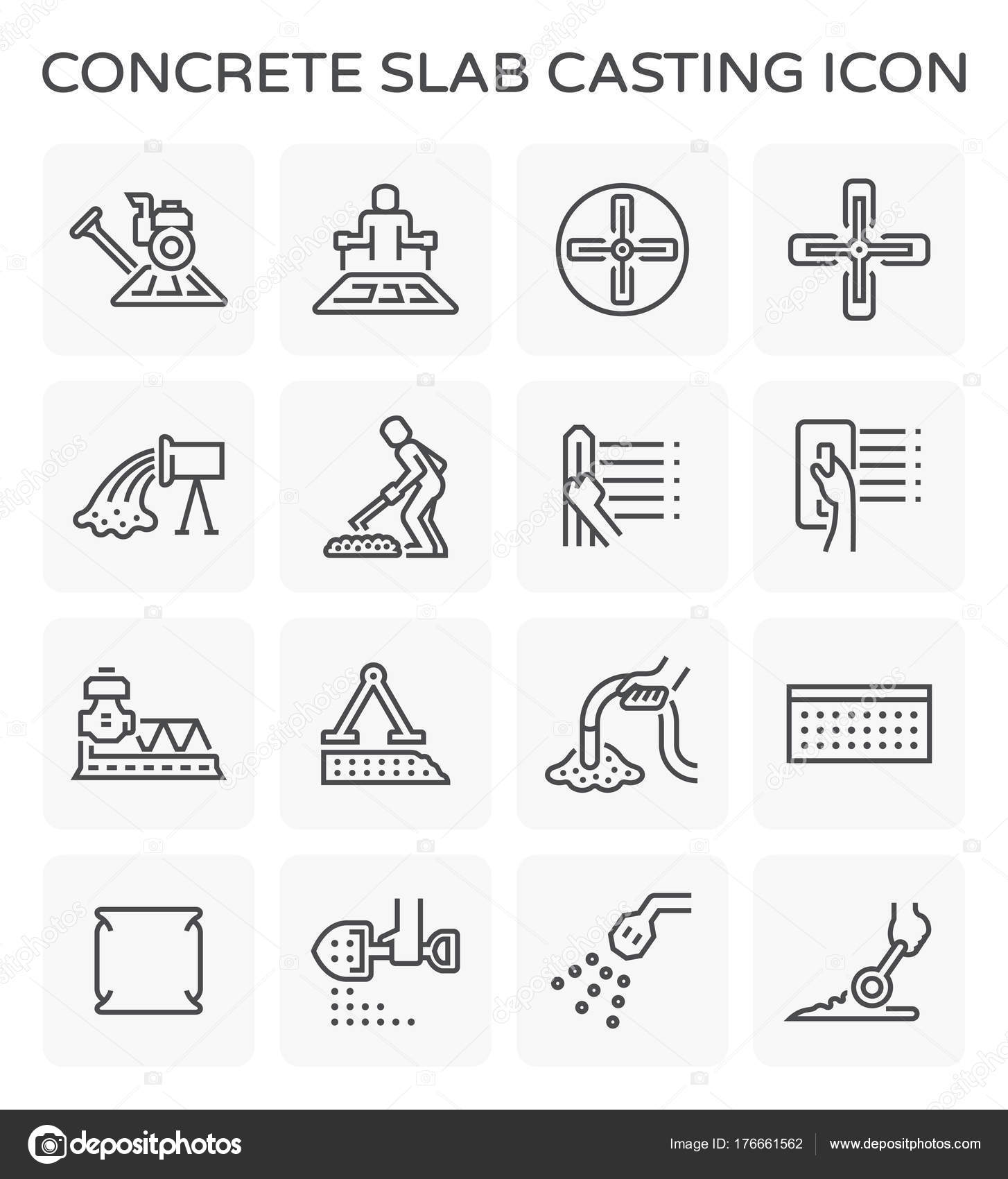 Concrete slab icon Stock Vector by ©roncivil 176661562