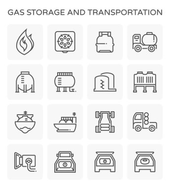 Gaz depolama simgesini