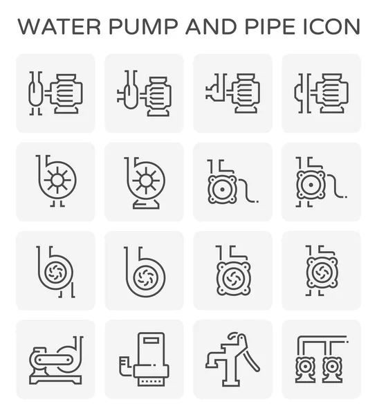 Waterpomppictogram — Stockvector