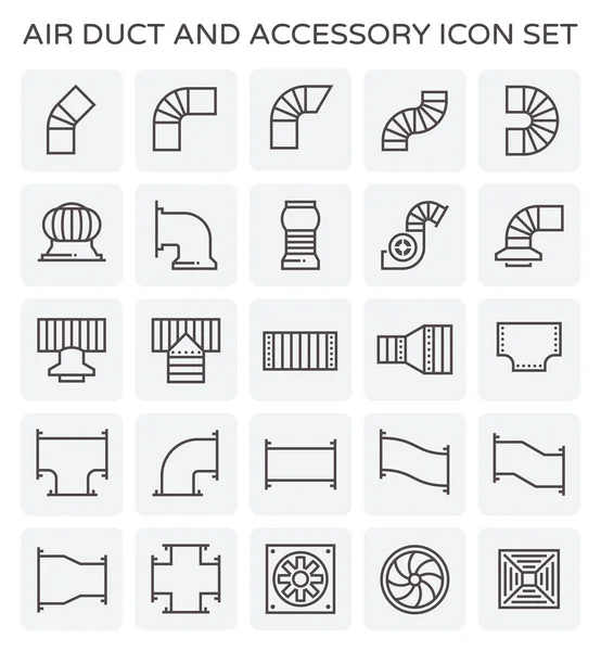 Air Duct ikonen — Stock vektor