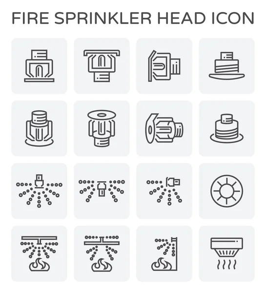 Brand sprinkler pictogram — Stockvector