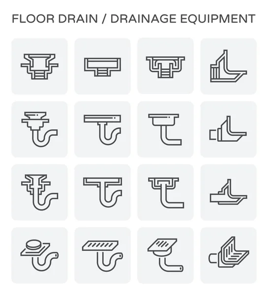 Floor drain icon — Stock Vector