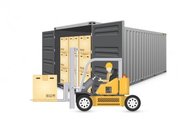 Kargo konteyner vektör