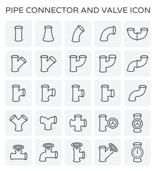 Pipe connector icon — Stock Vector