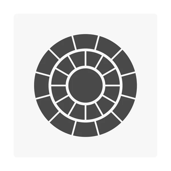 Paver icono de bloque — Archivo Imágenes Vectoriales
