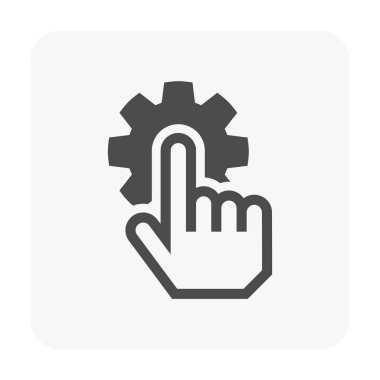 Beyaz Service simgesini.