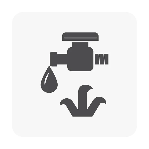 Ícone de gotejamento de água — Vetor de Stock