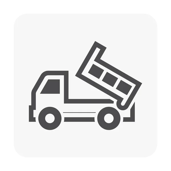 Trailer icono negro — Vector de stock