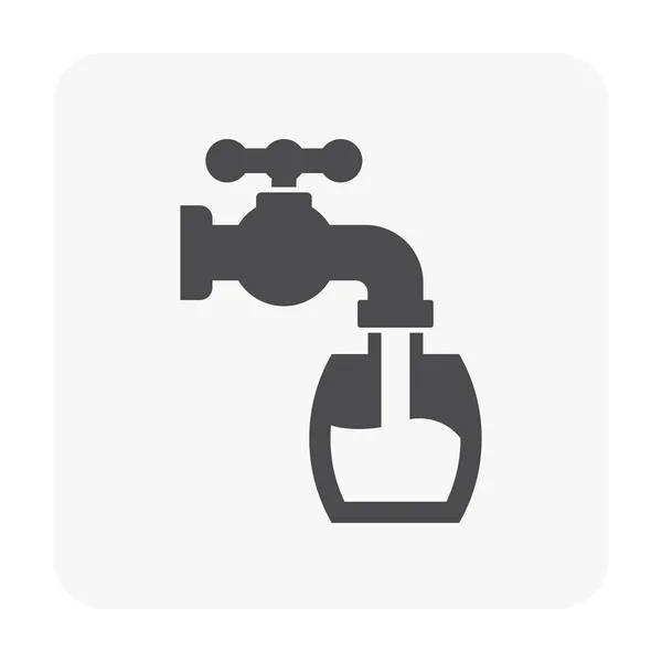 Icono de agua y salud — Archivo Imágenes Vectoriales