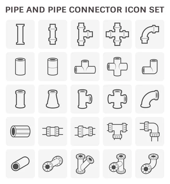 Pipe koppling ikon — Stock vektor