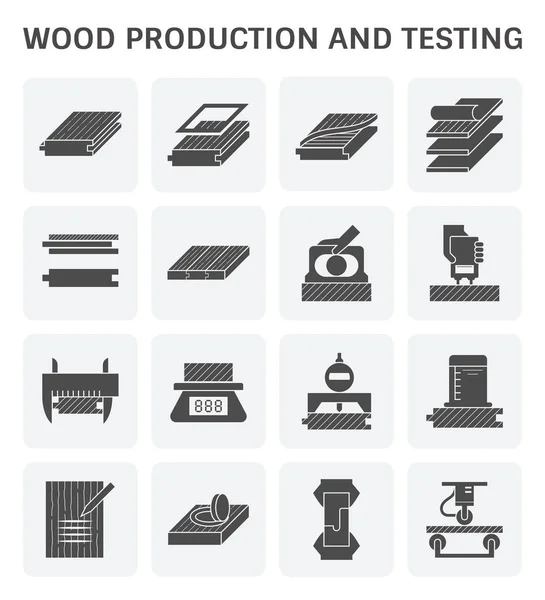 Icono de aserradero de madera — Vector de stock