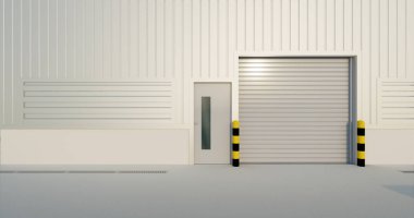 fabrika ve kepenk kapısı