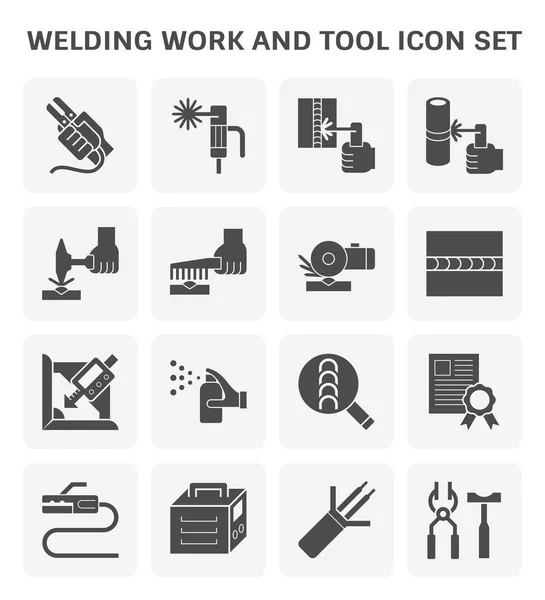 焊接工作图标 — 图库矢量图片