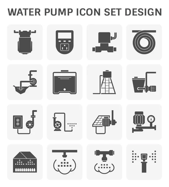 Waterpomppictogram — Stockvector