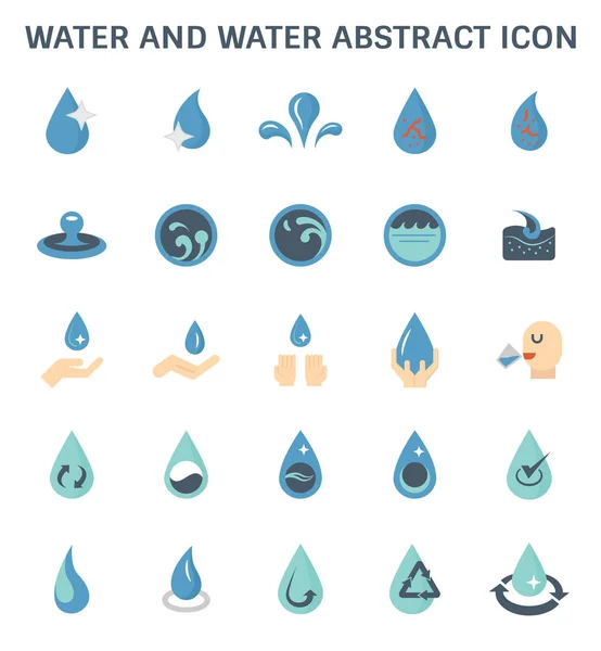 Icono abstracto agua — Vector de stock
