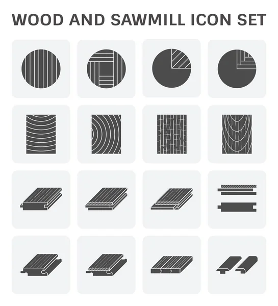 Icône de scierie de bois — Image vectorielle