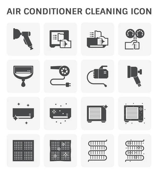Air conditioner cleaning — Stock Vector