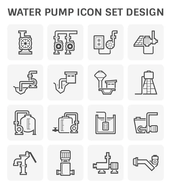 Water pump icon — Stock Vector