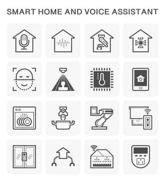 Casa inteligente icono — Archivo Imágenes Vectoriales