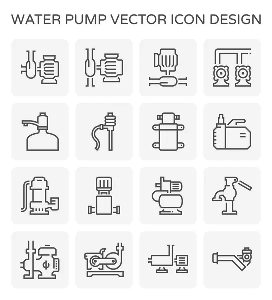 Icono de bomba de agua — Vector de stock