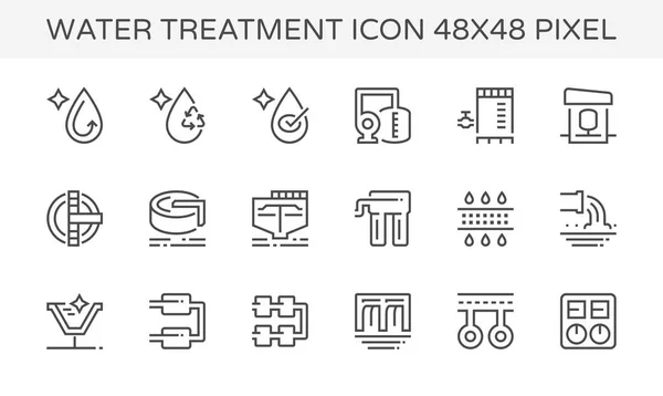 Water behandeling pictogram — Stockvector