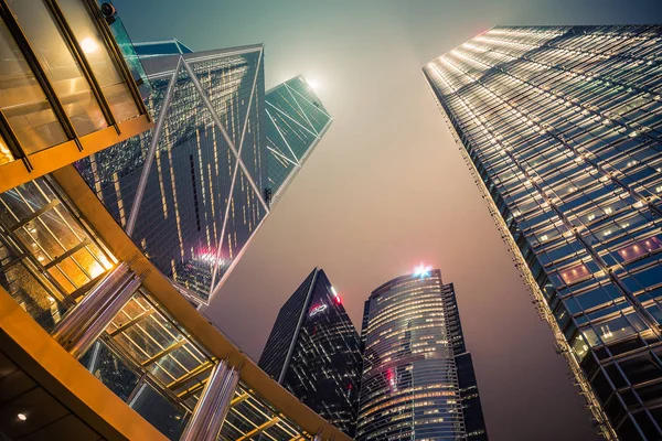 Строительство города Гонконг — стоковое фото
