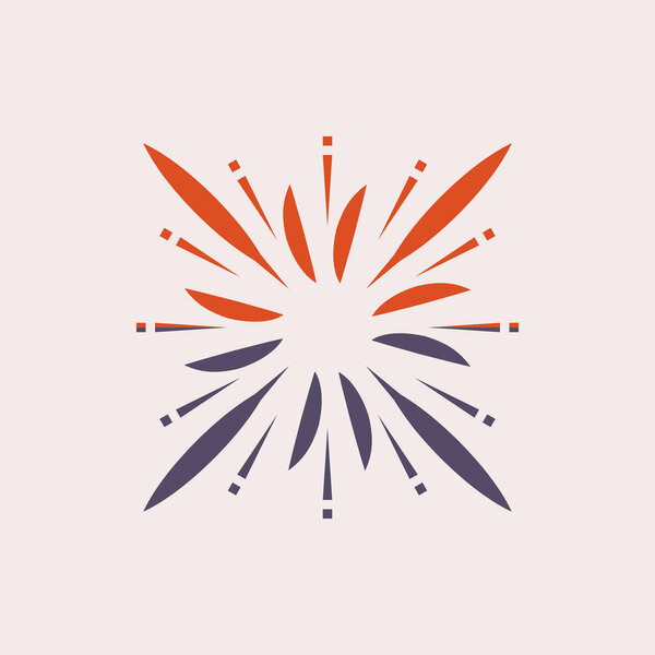 Firework vector icon