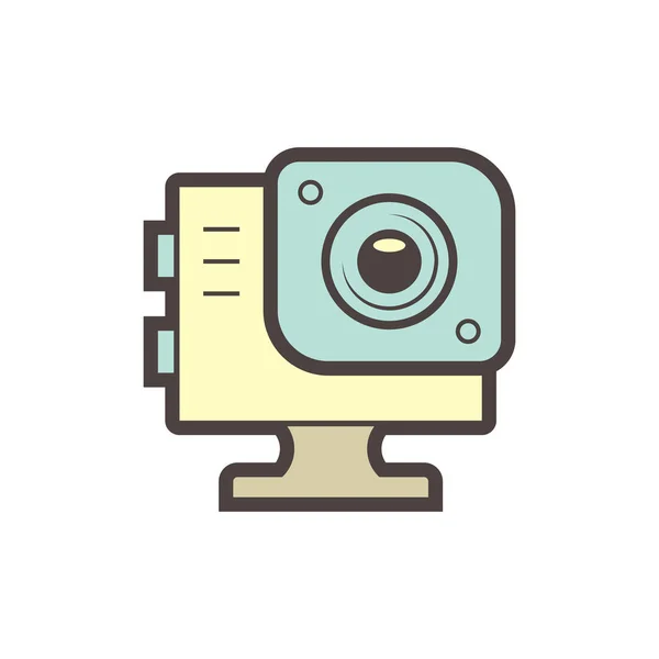 Icône caméra sport — Image vectorielle