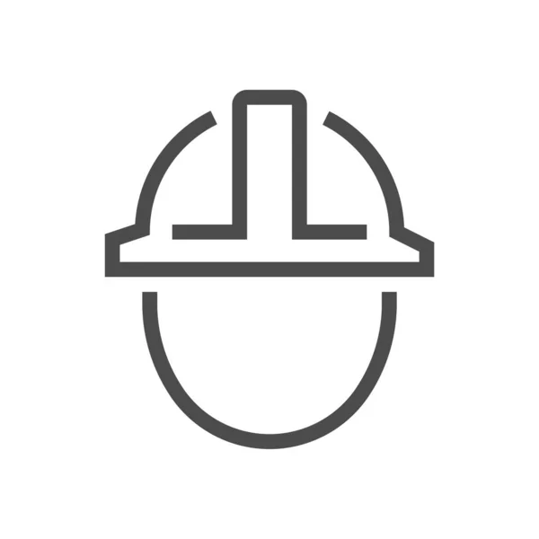 Engineer and helmet icon — 스톡 벡터