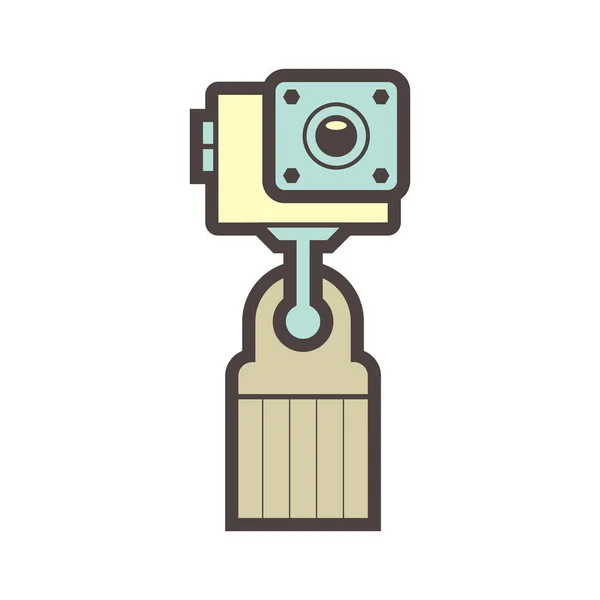 Sportovní kamera ikona — Stockový vektor