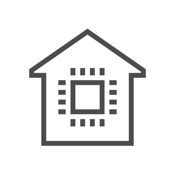 Inteligentny dom ikona — Wektor stockowy