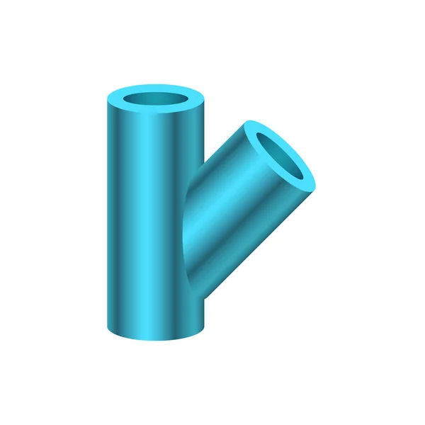 Icône de raccord de tuyau — Image vectorielle